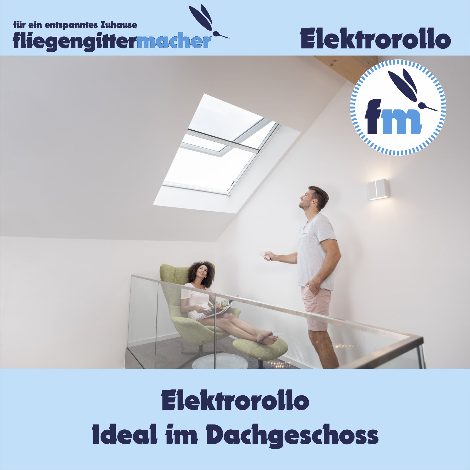Insektenschutz Rollo für Dachfenster | www.fliegengittermacher.de | Fliegengitter nach Maß